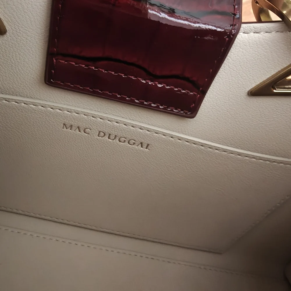 Mac Duggal Croc Crossbody Handbag New - Picture 5 of 12